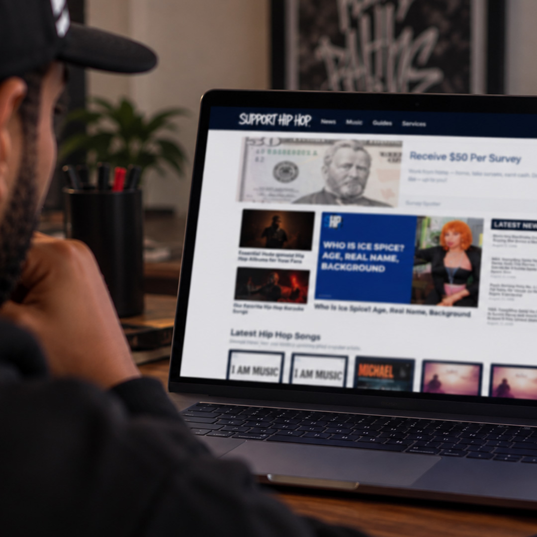Hip hop PR and music website feature services